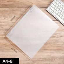 CENS Carpeta de anillas de plástico PP transparente y esmerilada en tamaños A4/B5/A5/A6/A7 - Colaboración de marca con fabricante original para archivar y organizar en oficina, hogar y escuela. Organizador de tarjetas y dinero, resistente para uso intensivo en negocios/oficina y escuela/estudiantes.