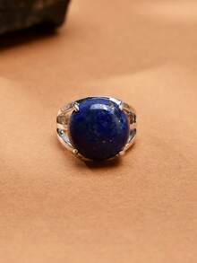 1 件天然水晶和宝石可调节戒指，适合男女日常佩戴 - 彩色 - 查看 18