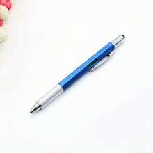 1pc 6-In-1 Pocket Genius Pen - Multifunctional Tool With Level, Precision Screwdriver, Stylus And Ruler - Durable And Portable, Ideal For Repairs And Creative Tasks - Black, Back To School - Multicolor - View 7