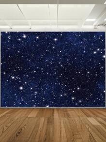 1 Stück Nachthimmels Stern Fotografie Hintergrund Weltall Sternenhimmel Party Banner 150 x 100 cm / 210 x 150 cm / 270 x 180 cm Neugeborenen Dusche Geburtstag Foto Hintergrund Innen Außen Hochzeit Dekorationsartikel