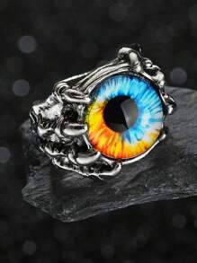 1 Pc New Charm Purple Dragon Eye Rings For Men Women Clarw Punk Hip Hop Animal Ring Fashion Party Jewelry Gifts