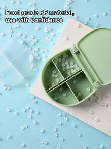 1 pezzo Custodia porta pillole da viaggio portatile e personalizzabile, contenitore impermeabile e a prova di umidità per conservare medicinali, anelli e altri piccoli oggetti, con scomparti separati, per conservare vitamine giornaliere e medicinali