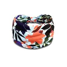 Women Fashion Hair Accessories Headband With Printed Pattern, Comfortable Anti-Slip Sports Hairband, Knotted Decor Headscarf, Elegant Hair Ornament - Multicolor - View 7