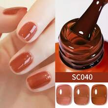 Tonitu g. Tonitu G 7ml Gelee Gel Nagellack - 7 leuchtende Farben, Abweichbar, UV/LED-Aushärtung, transluzentes nude rosa rot mintgrün milchiges rot semi-permanenter Gel-Nagellack für Maniküre zu Hause, im Salon und Nagelkunst, Geschenk für Frauen Nägel - Verschiedenfarbig - Übersicht 15