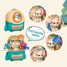 JIAKORA HERSITY Valigia veterinaria Valigia da dottore per cani Bambini Ragazze 3 anni Idee regalo, set da gioco veterinario Salone per cani Giocattolo regalo Giocattoli per bambini da 4 5 6 anni Ragazzo Ragazza