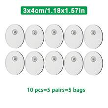 EMS Massage Patch TENS Unit Body Massager Stickers 3.5mm Snap Connector Latex-Free Self-Adhesive Reusable TENS Electrode Pads - Multicolor - View 26