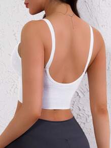 Women Sports Casual Thin Padded Non-Wired Lifting Support Shock-Absorbing Bra