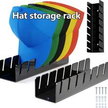 1 pièce Support pour casquette sans installation, organisateur de casquette en acrylique pour 7 casquettes de baseball. Porte-chapeaux pour l'affichage et l'organisation des casquettes de baseball dans la chambre, le placard, la commode, le bureau, les baby-showers, parfait pour les anniversaires, mariages, fêtes. Cadeau idéal pour les collègues, amis et famille, rentrée scolaire