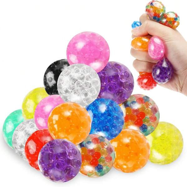 2/5/10/20/30 stuks stressballen, sensorische stressknijpballen voor volwassenen, kleurrijke stressverlichtende knijpballen, fidgetspeeltje, bedankjes voor verjaardagsfeestjes, cadeauzakvulling, piñatavulling, goodiebagvullingen, willekeurige stijl en kleur