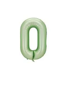 1 个 32 英寸橄榄绿色数字气球，生日快乐派对气球，1 岁生日装饰铝箔气球