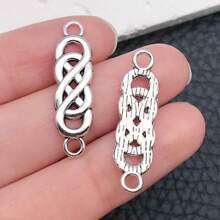 20pcs Infinity Symbol Connectors Charms Alloy Heart Infinity Love Connector Charms 10 Styles Style Pendants For DIY Bracelet Necklace Jewelry Making Supplies