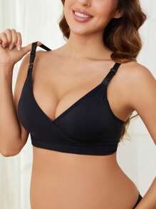 Damen Cross sexy Schwangere Frauen Stillen ohne Stahlkreise zusammenziehen Umstandswäsche Still-BH