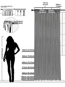 1pc Blue Diamond Shaped Embroidered Sheer Curtain, Luxurious Polyester Material, Suitable For Living Room, Bedroom, Window, Door Decoration