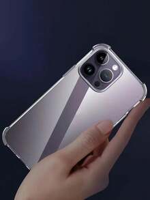 Clear Phone Case Transparent Durable Protective Case Compatible With IPhone 11 To 16 Pro Max Series, Including Plus Version Compatible With Galaxy S25 Ultra Waterproof Shockproof Anti-Fall Scratch Resistant - Clear - View 2