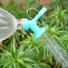 1pc 2-In-1 Sprinkler Head, Fits Soda & Beverage Bottles, Ideal For Flowers & Gardening, Threaded, Random Colors
