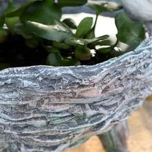 Swan-Inspired Resin Planter For Hydroponics - Artistic Outdoor Garden Decor, 1pc