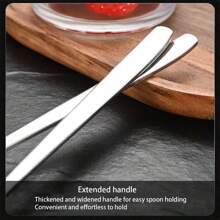 1/2/5/10pcs Stainless Steel Korean Style Long Handle Spoon Fork Combination, Soup Spoon, Household Tableware Cutlery Set - Suitable For Dessert Spoon, Ice Cream Spoon, Salad Fork - Fruit Utensil Set
