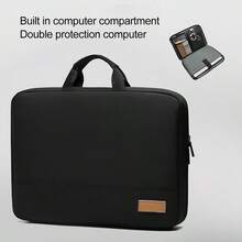 Laptop Case, 15.6 Inch TSA Laptop Sleeve Computer Bag Water Resistant Computer Case Carrying Cover Compatible With Asus Notebook, Gifts For Men Women - Black - View 2