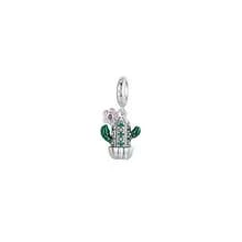 1 pieza Artículo de moda Pulsera con dijes de aguacate verde, cactus, trébol de la suerte, estrella y luna, cuentas, accesorios DIY, adecuado para pulsera, collar, joyería DIY, regalo para el Día de la Madre, Día de San Valentín u otras ocasiones