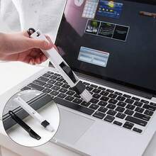 Multi-Purpose Car Air Vent Cleaning Brush - Black and White - View 3