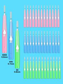 Dr.Emma 艾玛博士 30 件牙间刷，牙齿清洁工具，口腔卫生牙间刷，牙签清洁器，用于细节清洁