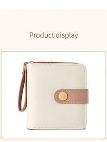 New Arrival Cute Cartoon Design Fresh And Simple Tri-Fold Women Wallet With Multiple Card Slots For Women Card Wallet Mini Wallet Purse Wallet Wallet - Multicolor - View 12