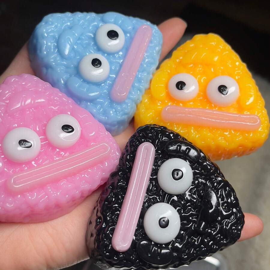 Fashion Squishable Sushi Stress Relief Toy, Realistic TPR Simulation Food Toy, Creative Pressure Release Tool, Super Sushi Roll - Multicolor - View 1