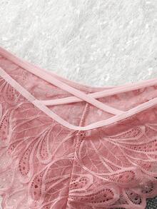 3pcs/Set Women Lace Trim Bikini Panty, Fashion Underwear Suitable For Summer - Multicolor - View 4