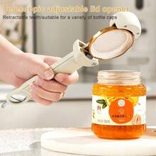 1 Stück Mehrzweck-Flaschenöffner, magnetischer Dosenöffner, Glas-Deckel-Entferner, Bier-Flaschenöffner