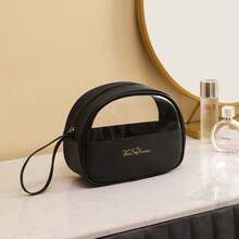 3pcs Customizable Waterproof Makeup Bag, Travel Toiletry Organizer, Large Capacity Cosmetic Storage Bag, Multi-Function Handbag, Unique And Personalized Gift (Name, Illustration, Text) - Multicolor - View 21