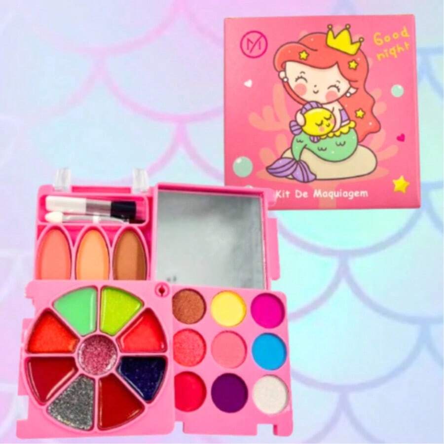 Light Pink Mermaid Kids Makeup Kit - Sirena rosa claro - Ver 1