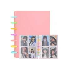 Photo Albums Photo Card Binder 3 Inch Photo Card Holder Book Cover With 80 Card Slots A5 Idol Business Card Set 2*3 Album Black White Pink,Back To School,School Supplies