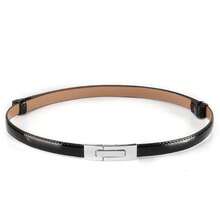 1 件装可调节银金扣细腰带，适合女士连衣裙和服装夏季、秋季、万圣节 - PU腰帶 - 查看 3