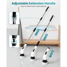 9-In-1 Multifunctional Wireless Electric Cleaning Brush For Household Kitchen And Bathroom, USB Handheld Rotating Cleaning Tool - Multicolor - View 11