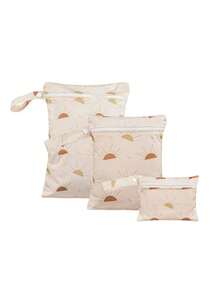 Elinfant 3 peças de bolsas de armazenamento portáteis à prova d'água, bolsas de natação com separação para seco e molhado, bolsas de armazenamento de praia anti-areia e poeira, presentes de Halloween, Ação de Graças, batismo de bebê, presentes de decoração para casa - Multicolorido - Ver 10