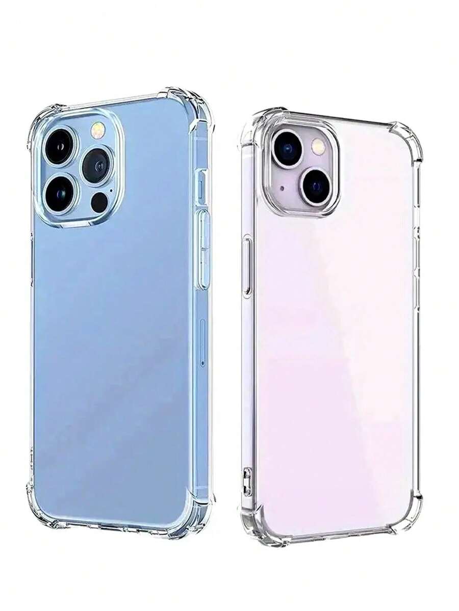 Clear Phone Case Transparent Durable Protective Case Compatible With IPhone 11 To 16 Pro Max Series, Including Plus Version Compatible With Galaxy S25 Ultra Waterproof Shockproof Anti-Fall Scratch Resistant - Clear - View 1
