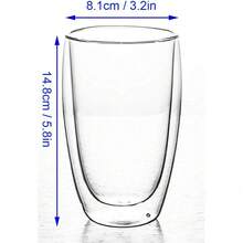 1 cốc cà phê thủy tinh hai lớp, cốc cà phê thủy tinh cách nhiệt có tay cầm, cốc cà phê trong suốt, cốc cappuccino, cốc trà, cốc latte, cốc đựng đồ uống, cốc cách nhiệt hai lớp chịu nhiệt - cốc cà phê cốc cách nhiệt hai lớp Bistro, cốc thủy tinh borosilicate chịu nhiệt cao trở lại trường học - Nhiều màu - Xem 17