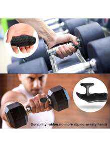 1 paire de gants en caoutchouc pour haltérophilie pour hommes et femmes - prise en main pour musculation et exercices antidérapants : utilisés pour l'entraînement en salle de gym, l'haltérophilie, les haltères, les tractions, les tractions sur barre, anti-dérapant et sans transpiration, sport, gymnase, exercice à domicile, préhension des mains