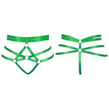 Women Plus SizeThigh Suspender Garter Belt Lingerie Waist Punk Suspender Belt Stockings Gothic Punk Party Dance Costumes Rave Accessory - Multicolor - View 20