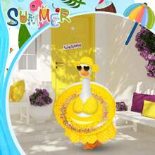 5 Pcs/Set Hawaiian Goose Outfit Summer Porch Goose Outfits Bikini Goose Clothes Cute Goose Costume For Outdoor Garden Yard Decor