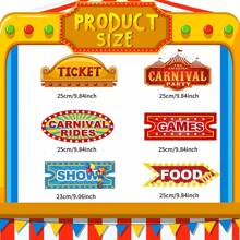 Circus Party Decoration Circus Photo Booth Props Carnival Party Directional Signs Decor Carnival Theme Party Decorations Welcome Circus Party Signs Carnival Directional Signs Decorations