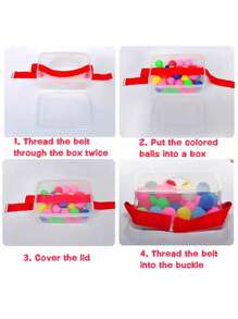 Set da 32 pezzi per gioco a palle oscillanti, gioco interattivo da festa con 1 scatola, 1 fascia in vita e 30 palline colorate, adatto per intrattenimento interno/esterno, raduni familiari, campeggio, feste in spiaggia, compleanni, anniversari di matrimonio e feste a tema estivo, giocattolo da esterno