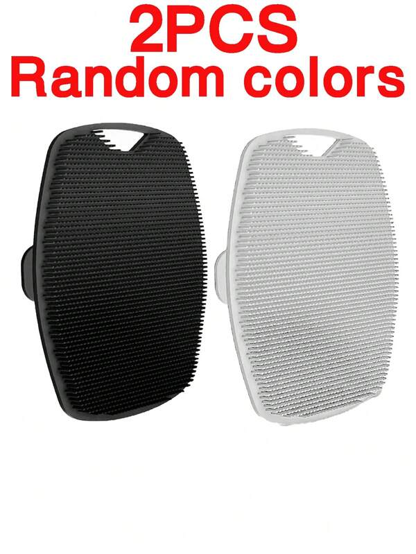 1/2pcs Random Colors Soft Silicone Body Cleansing Brush For Exfoliation Convenient Practical Easy To Clean Pamper Yourself Silicone Bath Brush
