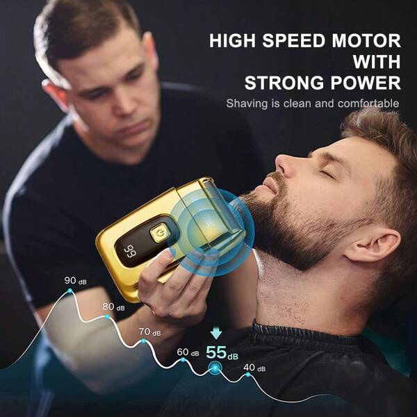 3 Pieces Men Pro Grooming Kit With Case, High-Performance Hair Clippers, Cordless Beard Trimmer, Professional Grade For Barbers & Stylists, USB Rechargeable Electric Shavers Razor, Precise Cutting, Perfect All-In-One Gift For Men
