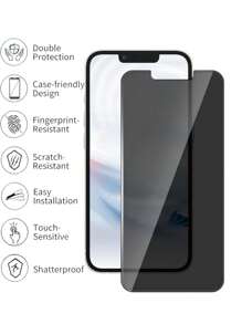 1pc Anti-Spy Tempered Glass Screen Protector, Privacy Protection, Compatible With Apple 11/12/13/14/15/16 Pro Max Gift For Birthday, Family, Friends Phone Screen Protector, Phone Accessories