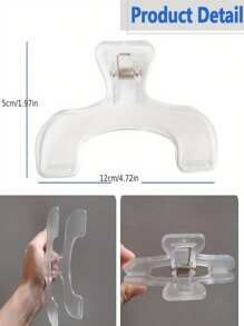 Transparent Book Clip, Page Fixator Bookmark, Reading Accessory, Convenient For Reading, Teaching And Fixing Manuscripts, Suitable For Teachers And Clerks Aged 18 And Above,Back To School,School Supplies