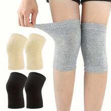 1 Pair Knee Compression Sleeve Socks, Invisible Knee Support Socks, Unisex, Suitable For All Seasons Gym Accessories Knee Support Sports Knee Pads Gym Knee Pads - Multicolor - View 2