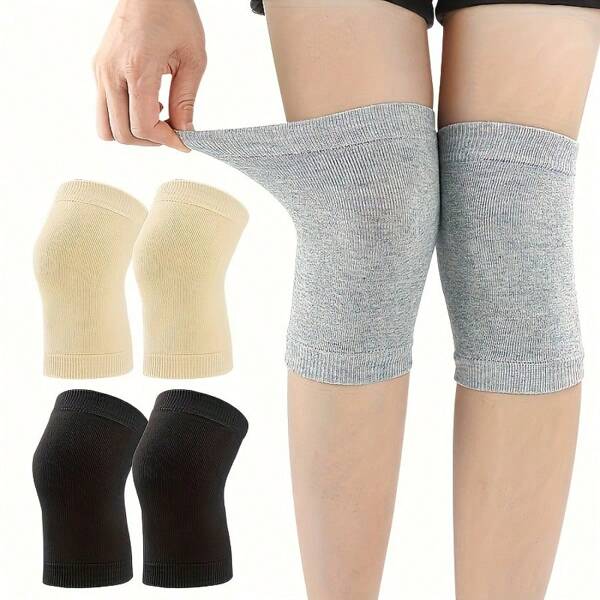 1 Paar Knie Kompression Ärmel Socken, unsichtbare Knie Stützstrümpfe, unisex, geeignet für alle Jahreszeiten Gym Zubehör Knie Unterstützung Sportkniekissen Gym Kniekissen
