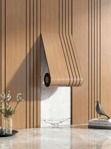 1 Rolle 3D selbstklebende stereoskopische Wandaufkleber Holzmaserung Gitter Tapete, geeignet für Schlafzimmer, Wohnzimmer, Akzentwand Dekoration Raumdekor Aufkleber Tapete Wandaufkleber personalisierte Aufkleber