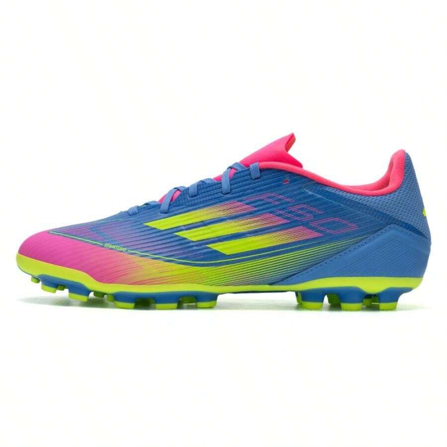 Adidas Men's And Women's Soccer Shoes F50 LEAGUE 2G/3G AG Comfortable And Lightweight Sports And Casual Shoes IE1263 - Fusion Blue/bright Lemon Yellow/bright Pink - View 1